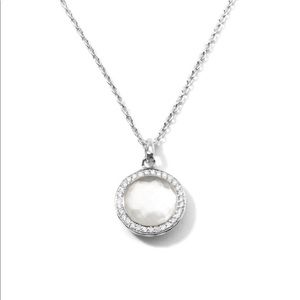 IPPOLITA Lollipop Mini Pendant Necklace in Sterling Silver with Diamonds + Pouch